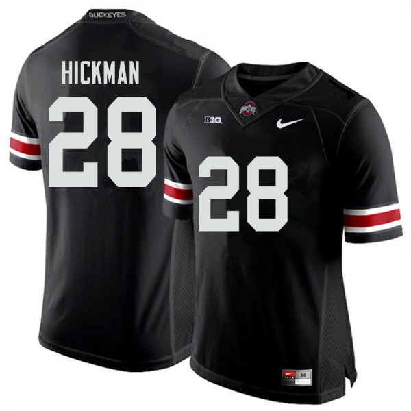 Ohio State Buckeyes #28 Ronnie Hickman Men Alumni Jersey Black